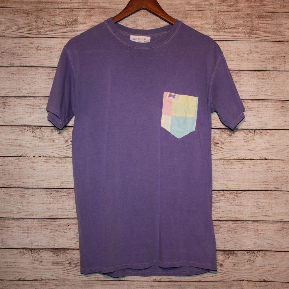 The Frat Collection Purple Patchwork Tee Shirt